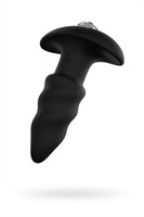 Чёрная анальная втулка S-HANDE Lovearrow с вибрацией - 10 см. - фото 164587