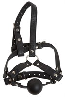 Кляп-намордник с фиксацией на голову Head Harness - фото 164681