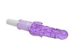 Фиолетовый вибратор с дополнительными отростками - 21 см. - фото 86040