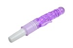 Фиолетовый вибратор с дополнительными отростками - 21 см. - фото 1398042