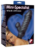 Чёрный мини-вибромассажер Mini-Specialist - 9 см. - фото 164940