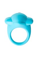Голубое эрекционное силиконовое кольцо TOYFA A-Toys - фото 1398059