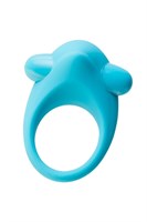 Голубое эрекционное силиконовое кольцо TOYFA A-Toys - фото 1398062