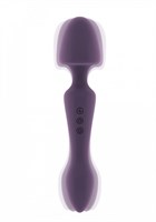Фиолетовый двусторонний вибратор Sasha - 22,5 см. - фото 165535