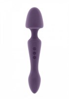 Фиолетовый двусторонний вибратор Sasha - 22,5 см. - фото 165534