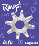 Прозрачное эрекционное кольцо Rings Cogweel - фото 307656