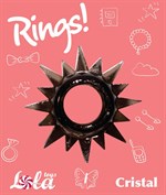 Чёрное эрекционное кольцо Rings Cristal - фото 1398283