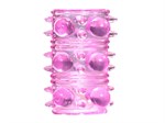 Розовая насадка на пенис Rings Armour - фото 1398294