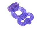 Фиолетовое эрекционное кольцо Rings Treadle с подхватом - фото 1398430
