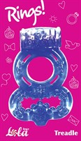 Фиолетовое эрекционное кольцо Rings Treadle с подхватом - фото 1398431