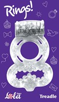 Прозрачное эрекционное кольцо Rings Treadle с подхватом - фото 1398434