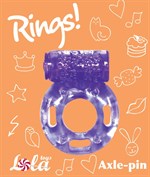 Фиолетовое эрекционное кольцо с вибрацией Rings Axle-pin - фото 1398442