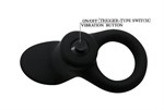 Чёрное эрекционное виброкольцо со стимулятором клитора Cobra - фото 1398500