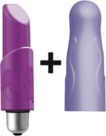 Фиолетовый вибронабор Joystick Ladylike - фото 394588