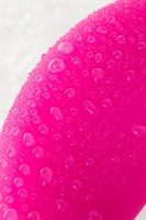 Розовый силиконовый вибратор Idol с клиторальным стимулятором - 22,4 см. - фото 166336