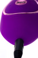 Фиолетовый вибратор с вакуумной стимуляцией клитора JUM - 21 см. - фото 166400
