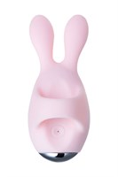 Нежно-розовый набор VITA: вибропуля и вибронасадка на палец  - фото 166464