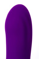 Фиолетовый ротатор с клиторальным стимулятором YUM - 21 см. - фото 166509