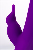 Фиолетовый ротатор с клиторальным стимулятором YUM - 21 см. - фото 166508
