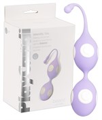 Фиолетово-белые вагинальные шарики Play Candy Beanz  - фото 94259
