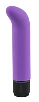 Фиолетовый вибратор с загнутым кончиком G-Spot Lover - 14,5 см. - фото 166531