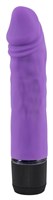 Фиолетовый вибратор-реалистик без мошонки - 14,5 см. - фото 1411026