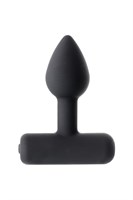 Чёрная анальная мини-вибровтулка Erotist Shaft - 7 см. - фото 166825