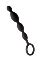 Анальная цепочка черного цвета A-toys - 19,5 см. - фото 1362327