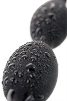 Анальная цепочка черного цвета A-toys - 19,5 см. - фото 166877