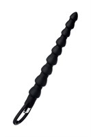Черная анальная цепочка с вибрацией A-toys - 32,7 см. - фото 1362336