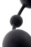 Черная анальная цепочка A-toys с шариками - 35,9 см. - фото 166925
