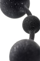 Черная анальная цепочка A-toys с шариками - 35,9 см. - фото 1398817