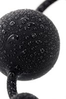 Черная анальная цепочка A-toys с шариками - 35,9 см. - фото 166927