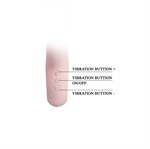 Нежно-розовый вибратор с клиторальным отростком Selene - 19 см. - фото 167026