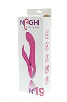 Розовый вибратор NAGHI NO.19 RECHARGEABLE DUO VIBRATOR со стимулятором клитора 82773 - фото 164423