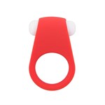 Красное эрекционное кольцо LIT-UP SILICONE STIMU RING 4 83136 - фото 87380