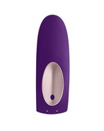 Фиолетовый вибратор для пар Satisfyer Double Plus Remote с пультом ДУ - фото 1423064
