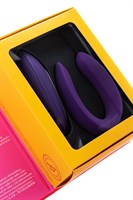 Фиолетовый вибратор для пар Satisfyer Double Plus Remote с пультом ДУ - фото 1423068