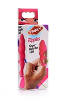 Розовая насадка на палец Finger Bang-her Vibe с вибрацией - фото 168003