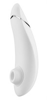 Белый бесконтактный клиторальный стимулятор Womanizer Premium - фото 168098