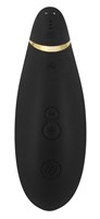 Чёрный бесконтактный клиторальный стимулятор Womanizer Premium - фото 1411800
