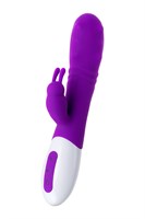 Фиолетовый вибратор JOS TATY с пульсирующими шариками - 21,5 см. - фото 1399139