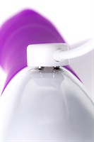 Фиолетовый вибратор JOS TATY с пульсирующими шариками - 21,5 см. - фото 1399151