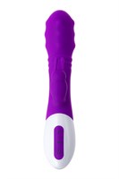 Фиолетовый вибратор JOS TATY с пульсирующими шариками - 21,5 см. - фото 87628