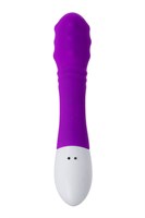 Фиолетовый вибратор JOS TATY с пульсирующими шариками - 21,5 см. - фото 1399142