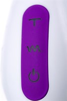 Фиолетовый вибратор JOS TATY с пульсирующими шариками - 21,5 см. - фото 87633