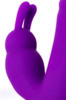Фиолетовый вибратор JOS TATY с пульсирующими шариками - 21,5 см. - фото 1399146