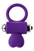 Фиолетовое виброкольцо с ресничками JOS PERY - фото 87725