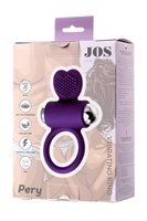 Фиолетовое виброкольцо с ресничками JOS PERY - фото 87728