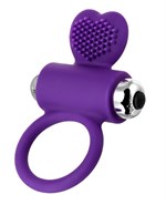 Фиолетовое виброкольцо с ресничками JOS PERY - фото 1362497